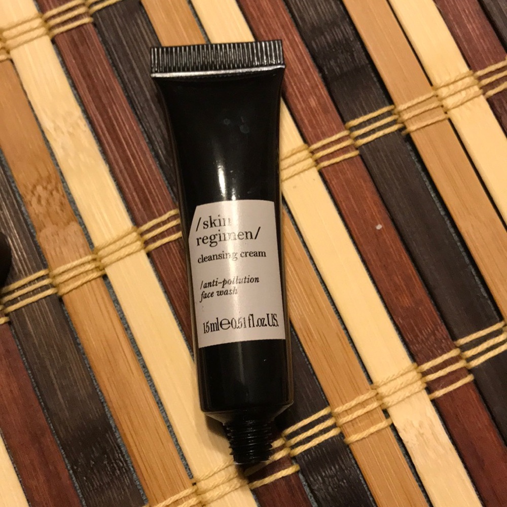 Skin regimen cleansing cream